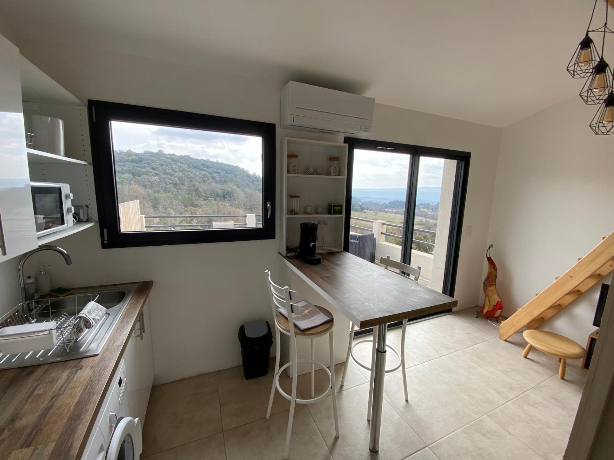 Studio Au Calme, Grande Terrasse Avec Vue Vallee Ginasservis Buitenkant foto